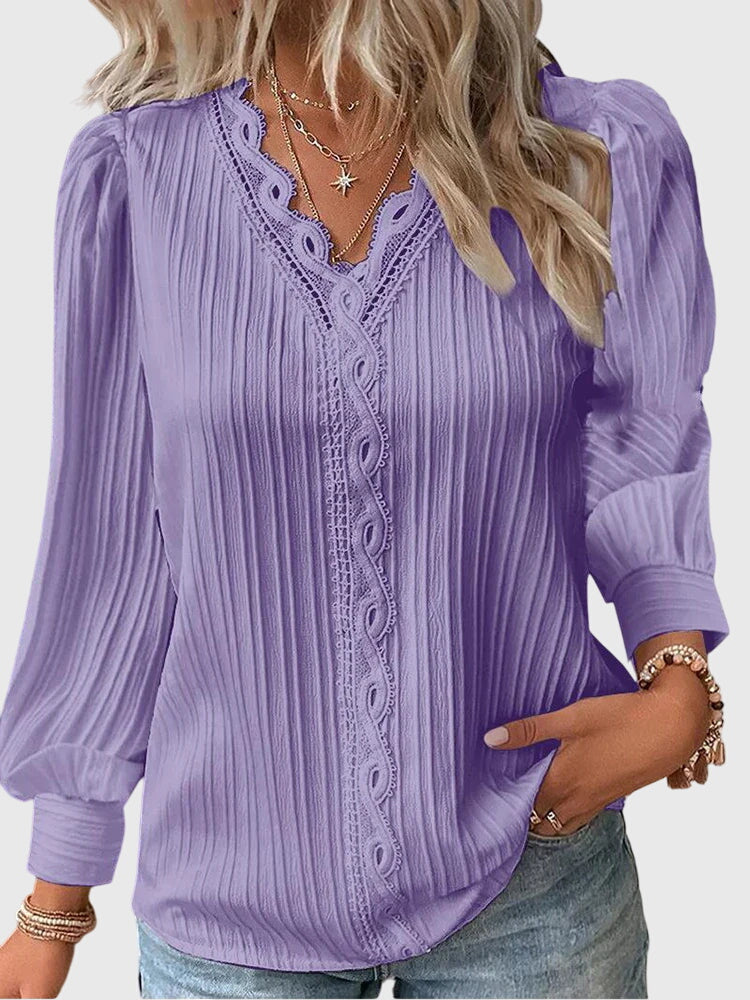 Dame Enkel Bluse uden Lukning