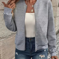 Dame Cardigan med Lynlås