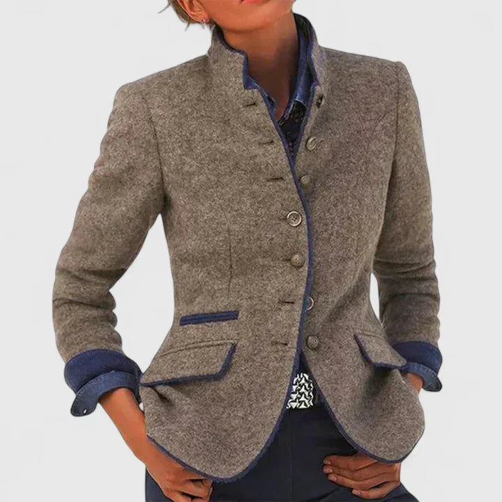 Dame Elegant Cardigan med Knapper