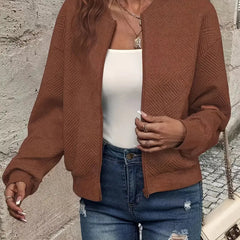 Dame Cardigan med Lynlås