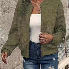 Dame Cardigan med Lynlås