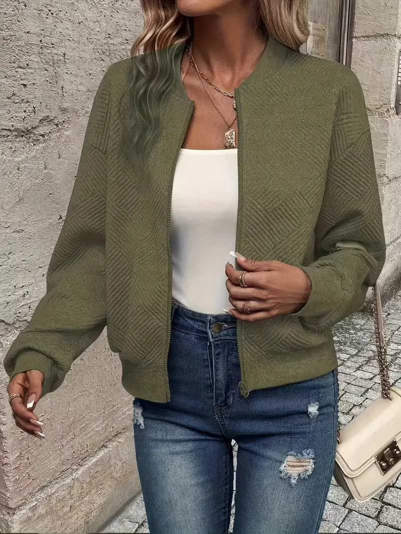 Dame Cardigan med Lynlås