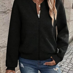 Dame Cardigan med Lynlås