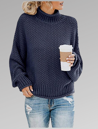 Dame Oversized Striktrøje til Vinteren
