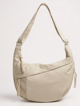 Skuldertaske i Nylon med Tre Rum