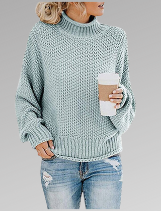 Dame Oversized Striktrøje til Vinteren