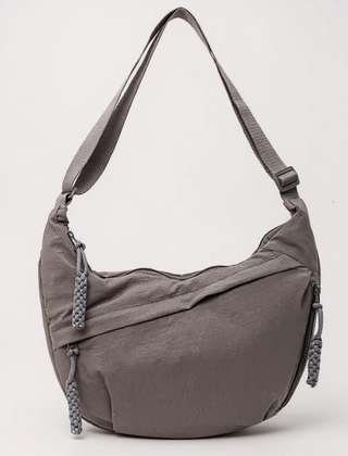 Skuldertaske i Nylon med Tre Rum