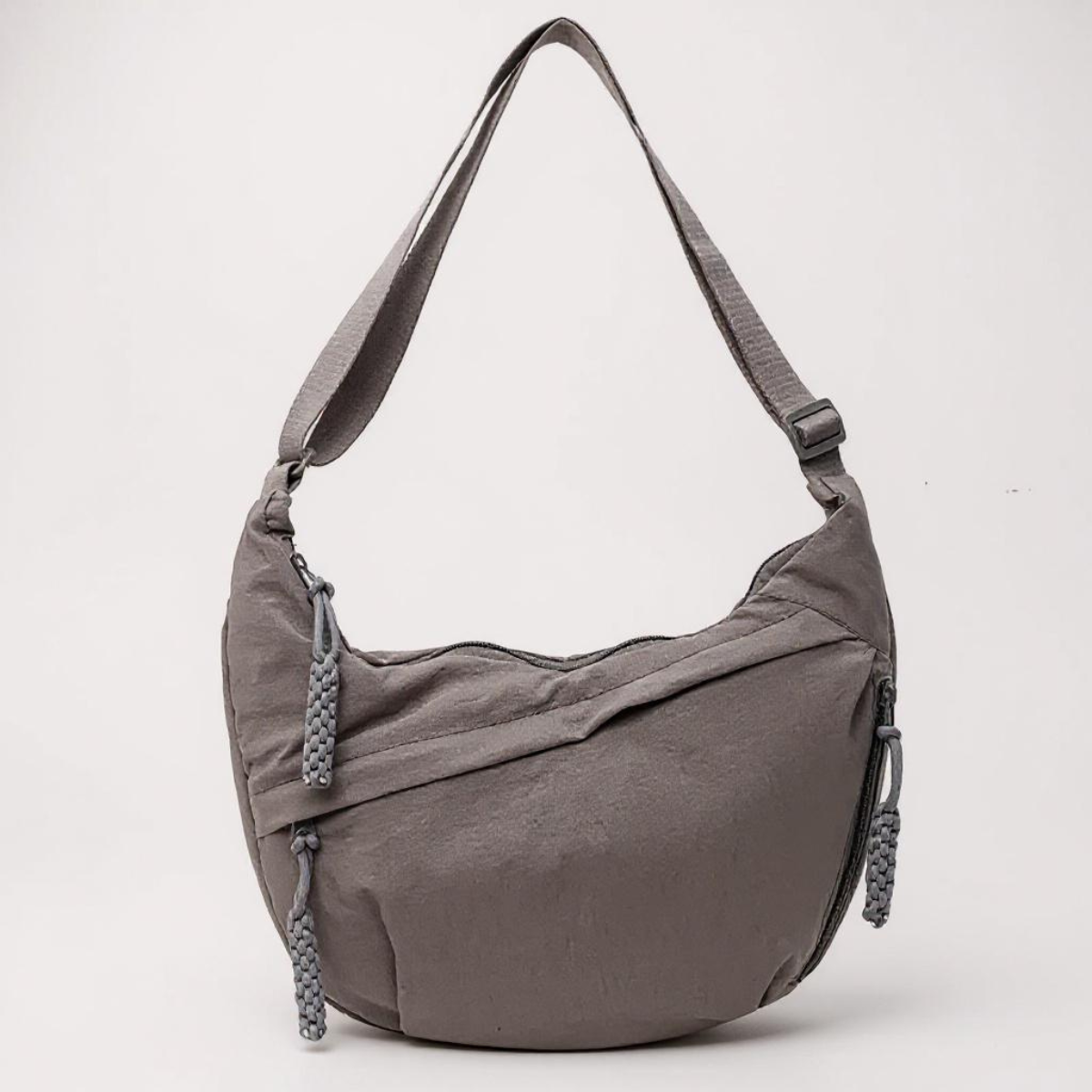 Skuldertaske i Nylon med Tre Rum