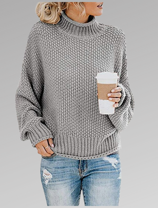Dame Oversized Striktrøje til Vinteren