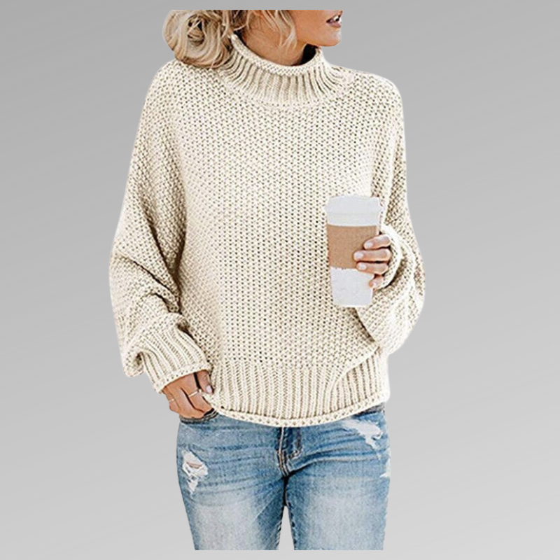 Dame Oversized Striktrøje til Vinteren