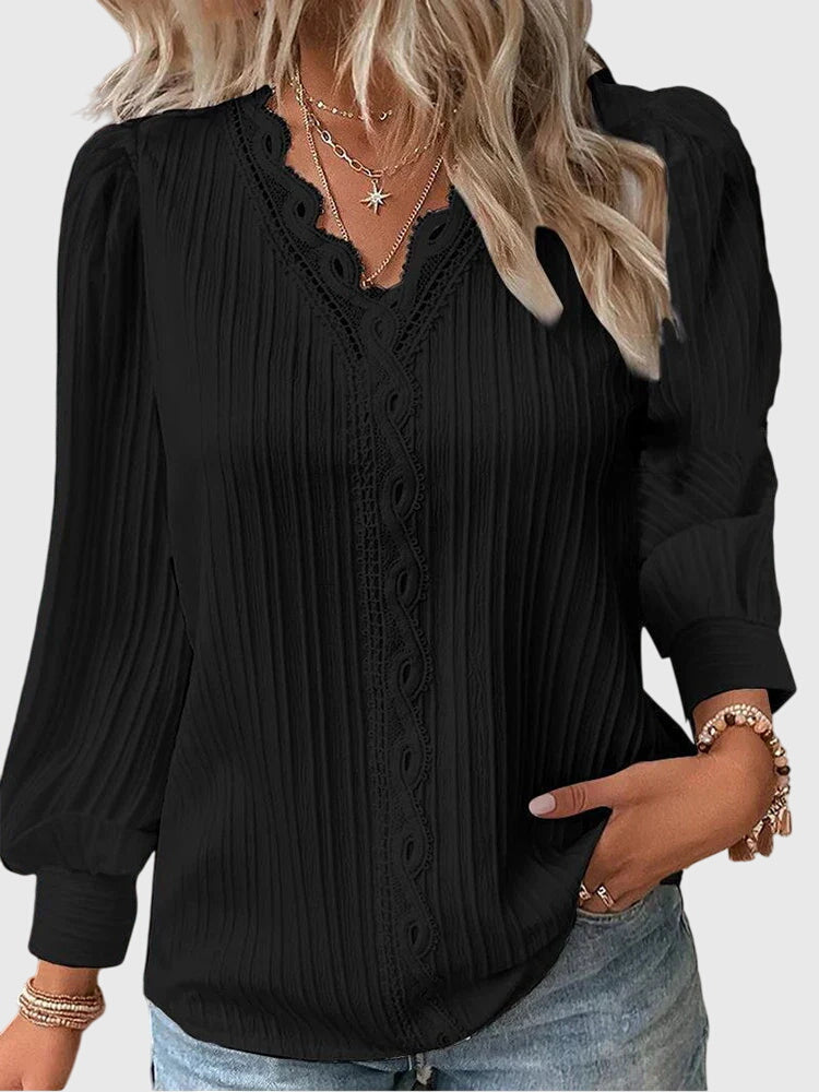 Dame Enkel Bluse uden Lukning