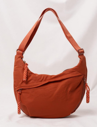 Skuldertaske i Nylon med Tre Rum