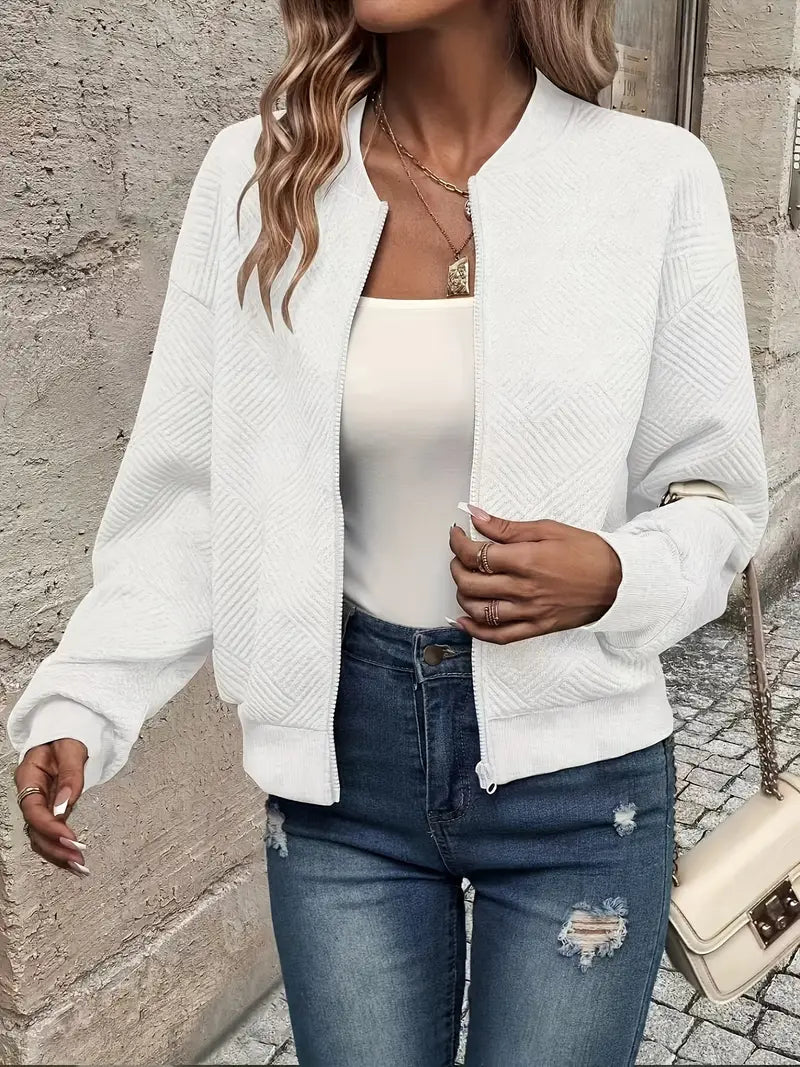Dame Cardigan med Lynlås