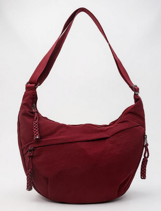Skuldertaske i Nylon med Tre Rum