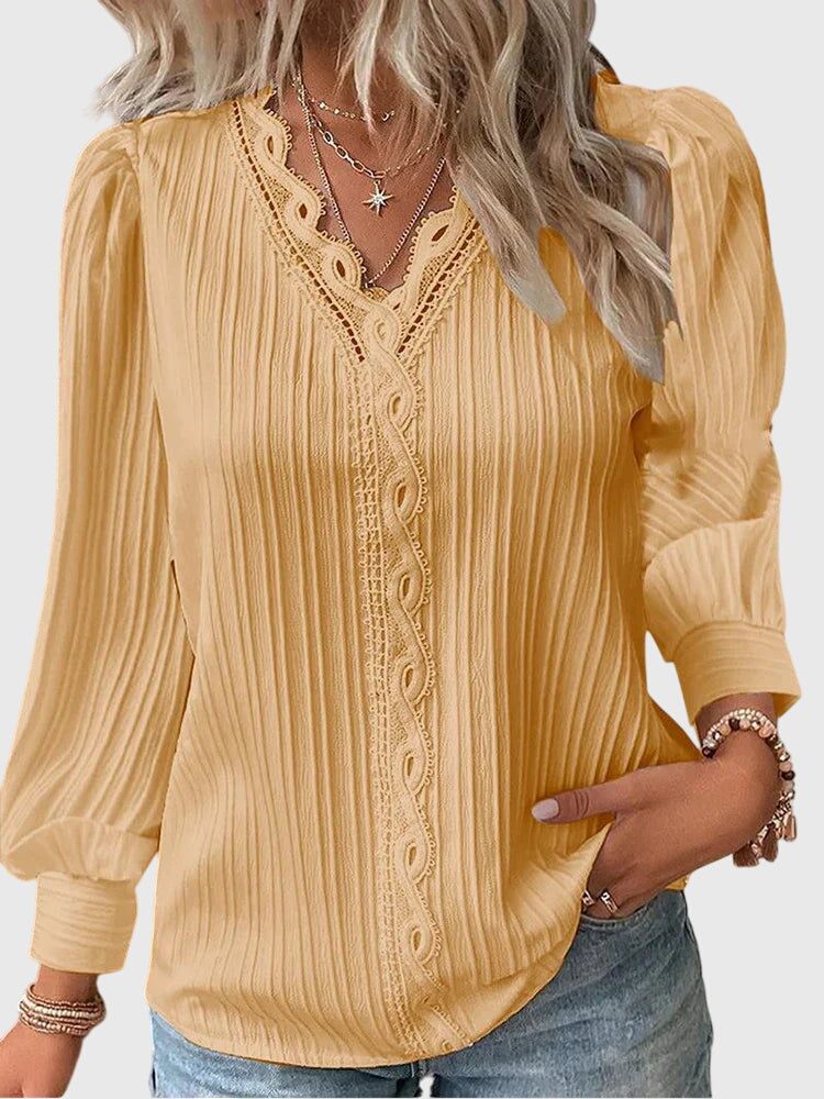 Dame Enkel Bluse uden Lukning