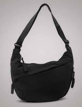 Skuldertaske i Nylon med Tre Rum