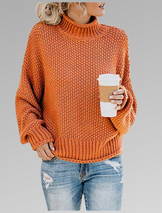 Dame Oversized Striktrøje til Vinteren