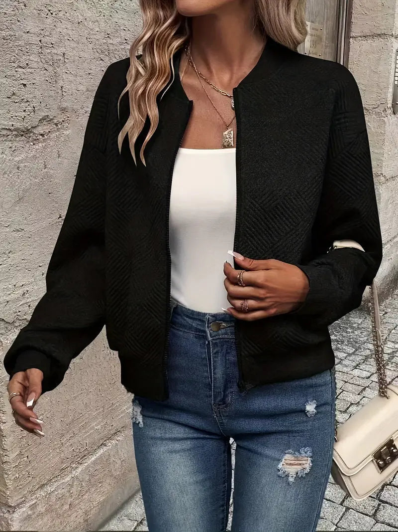 Dame Cardigan med Lynlås