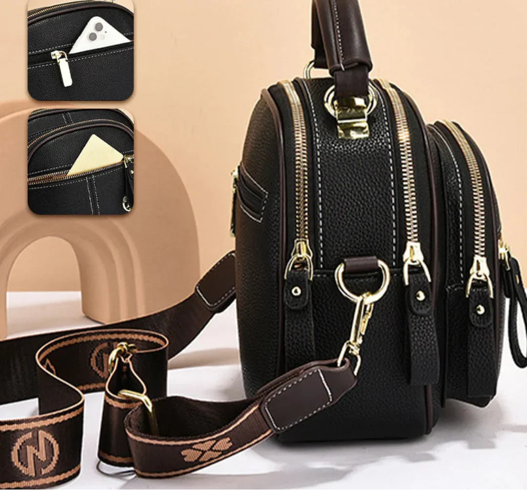 Lille Crossbody Taske med Bred Rem
