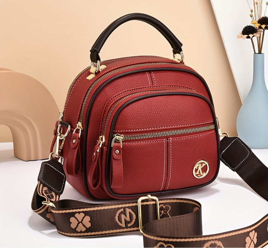 Lille Crossbody Taske med Bred Rem