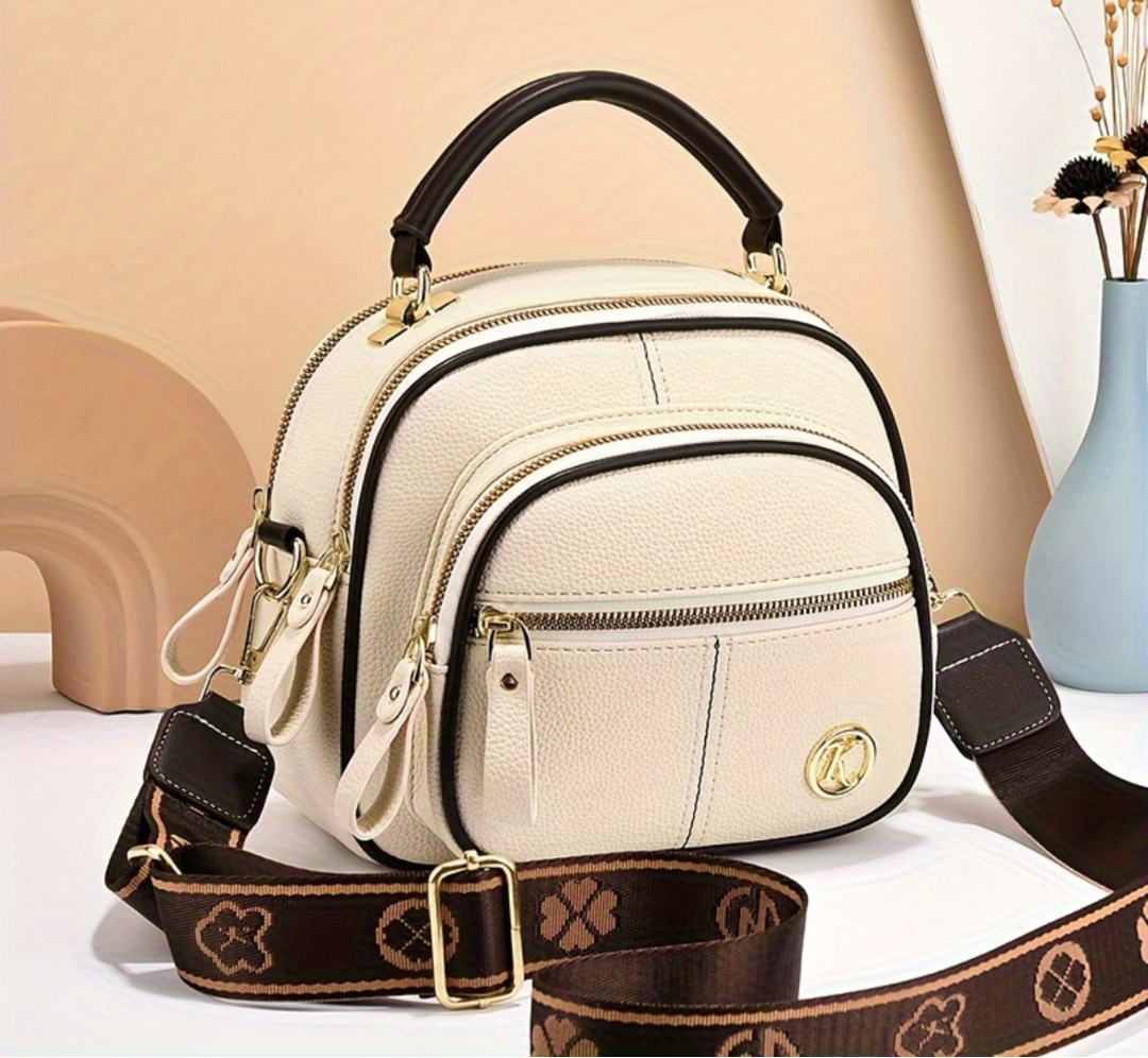 Lille Crossbody Taske med Bred Rem