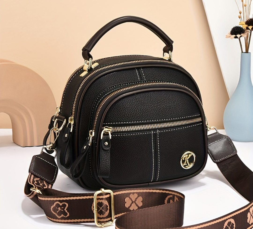Lille Crossbody Taske med Bred Rem