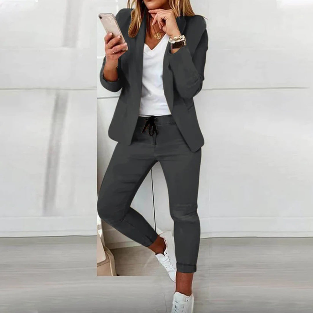 Dame Sæt med Blazer og Joggingbukser