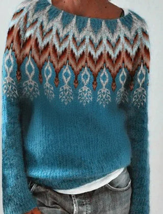 Dame Julesweater med Mønster