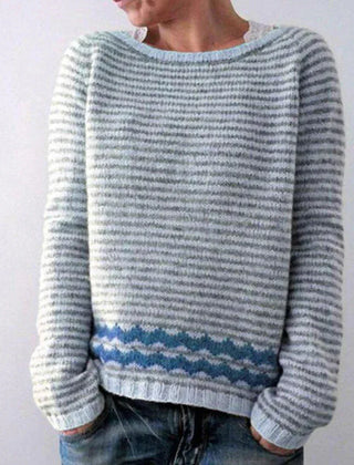 Dame Julesweater med Mønster