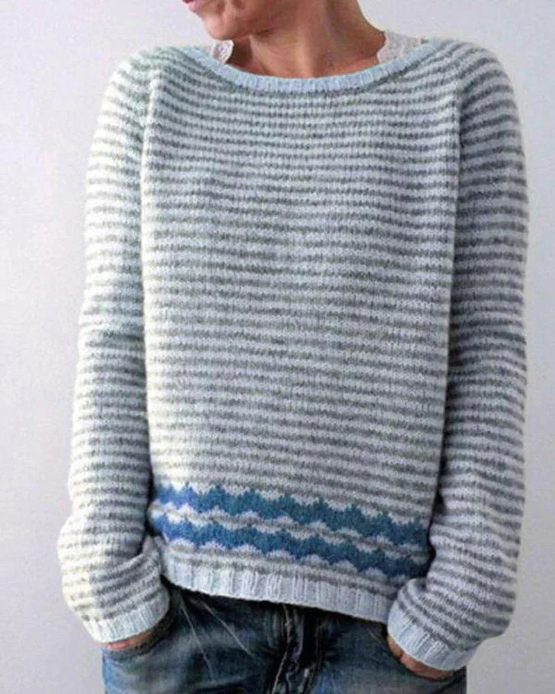 Dame Julesweater med Mønster