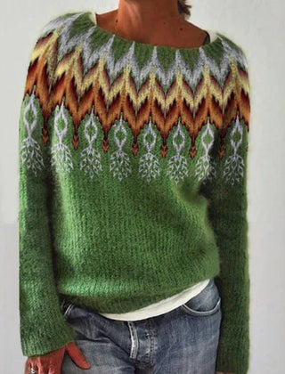 Dame Julesweater med Mønster