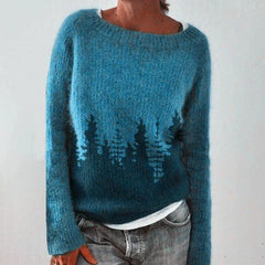 Dame Julesweater med Mønster