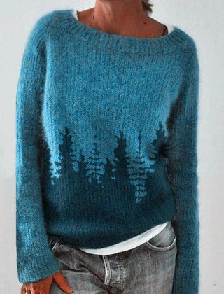 Dame Julesweater med Mønster
