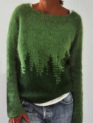 Dame Julesweater med Mønster