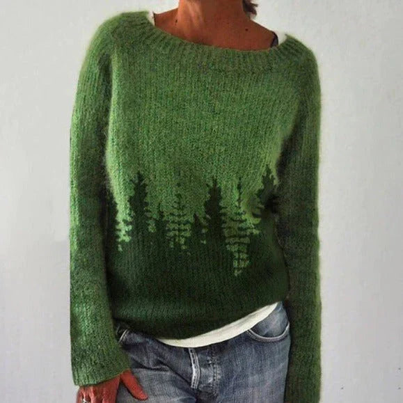 Dame Julesweater med Mønster