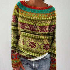 Dame Julesweater med Mønster