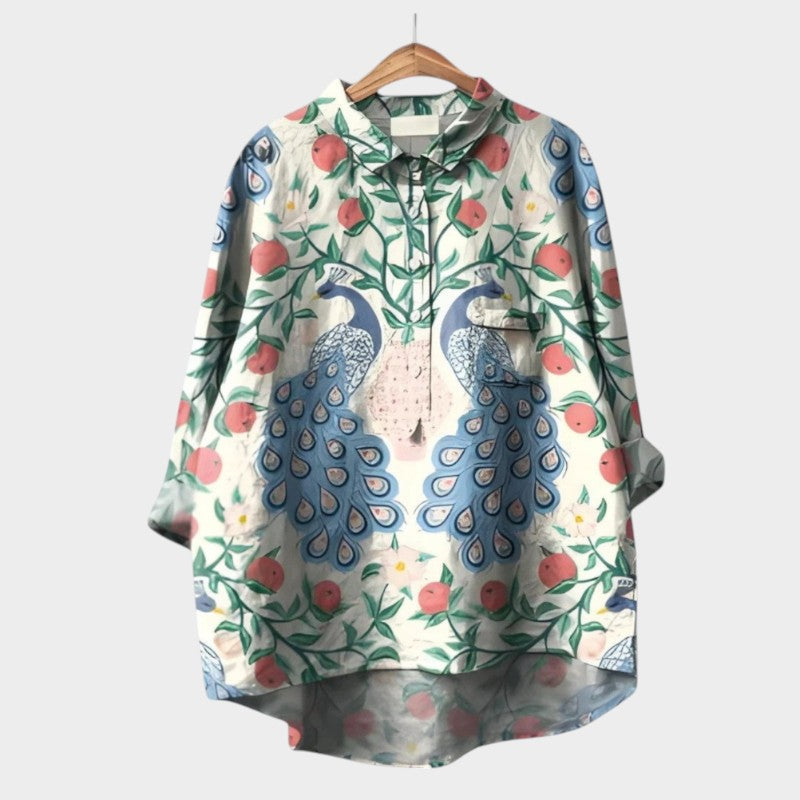 Dame Bluse med Dyremotiv og Grafiske Tryk