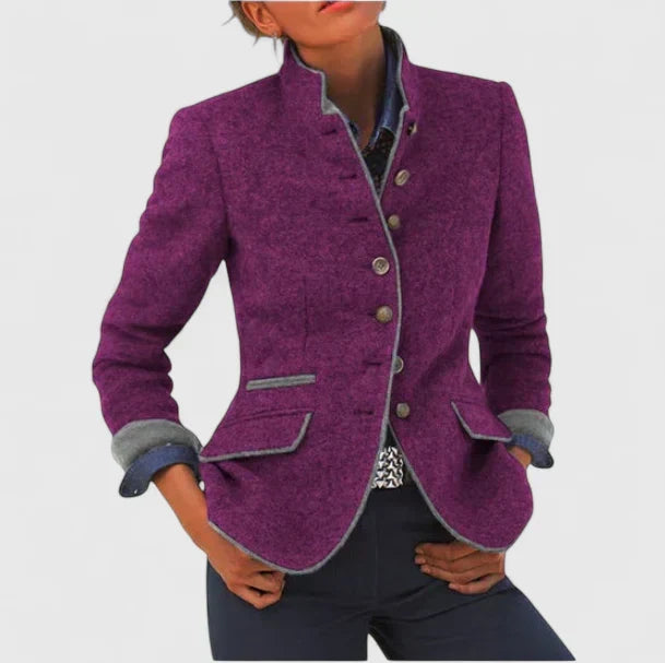 Dame Elegant Cardigan med Knapper