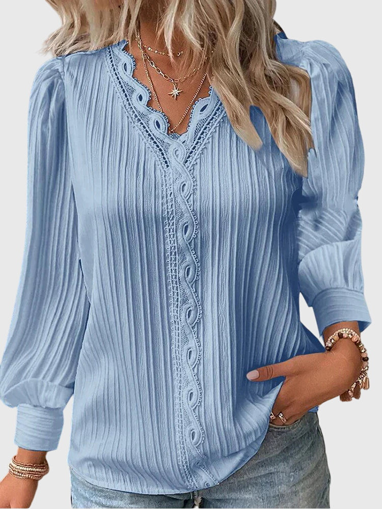 Dame Enkel Bluse uden Lukning