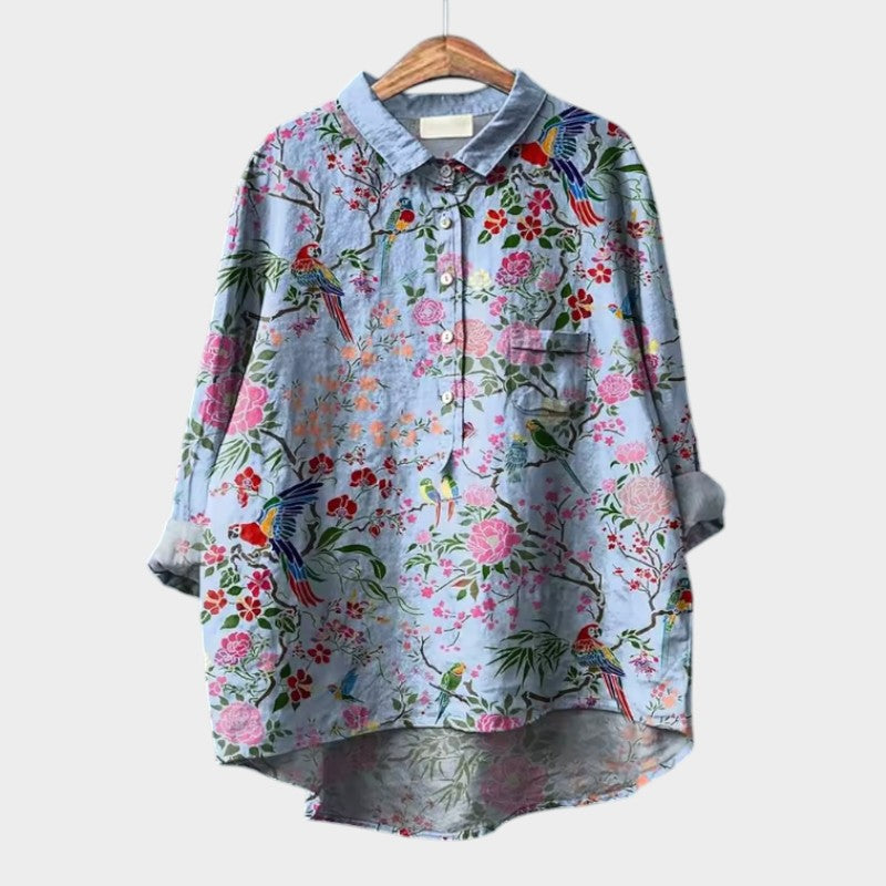 Dame Bluse med Dyremotiv og Grafiske Tryk