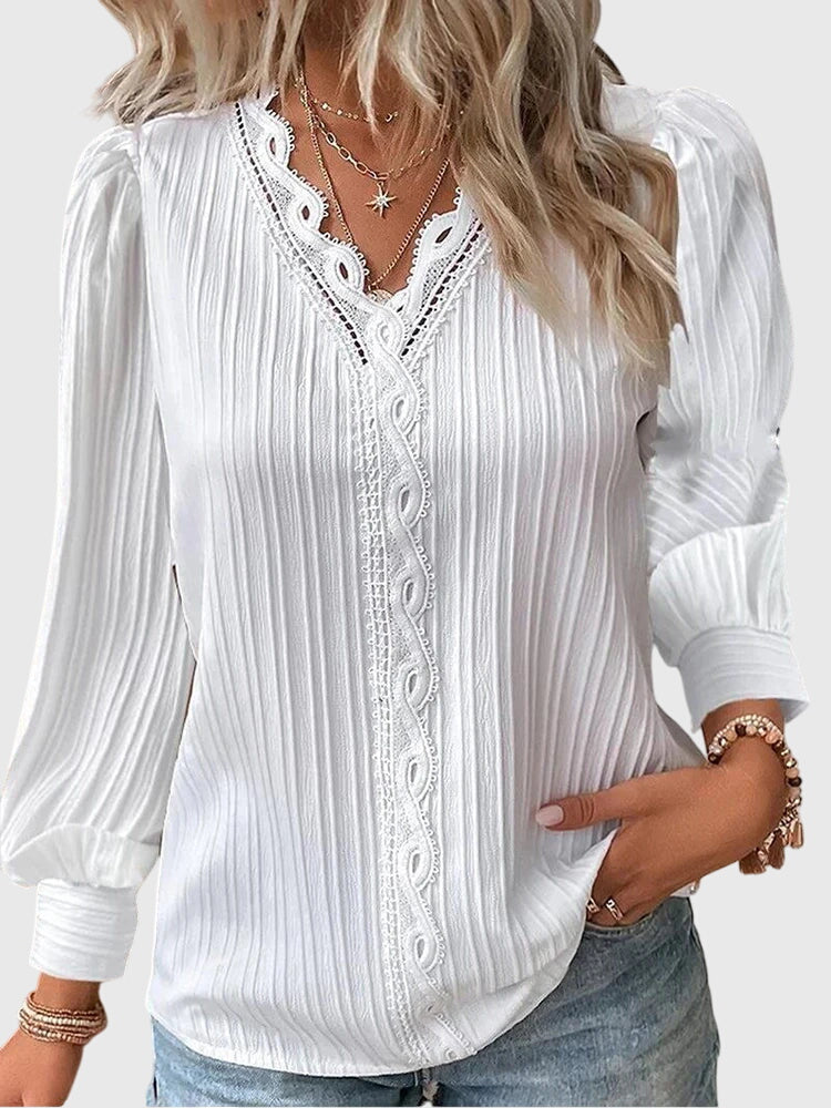 Dame Enkel Bluse uden Lukning
