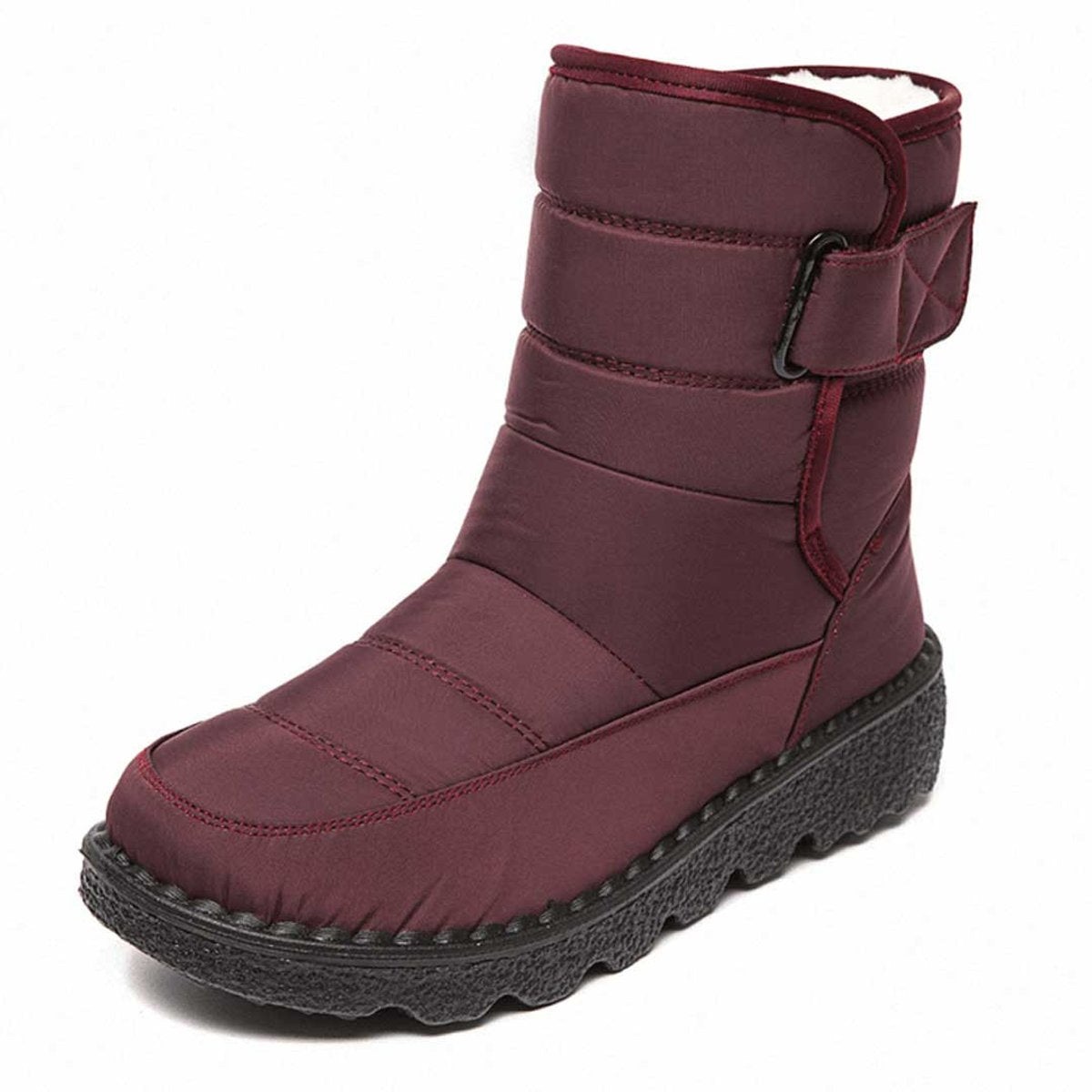 Dame Vandtætte Lange Vinterstøvler med Spænde