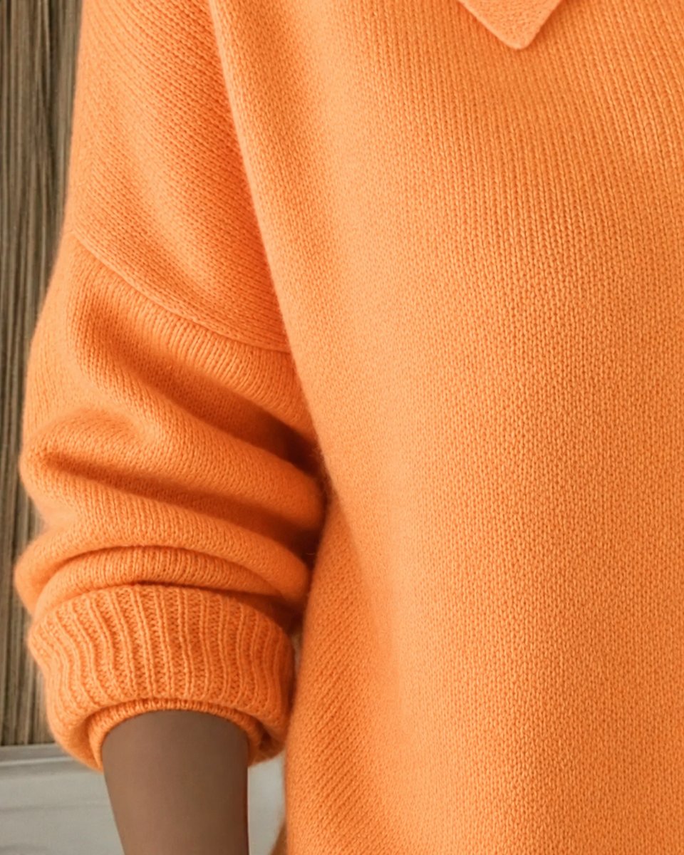Dame Cardigan med Krave og Knapper