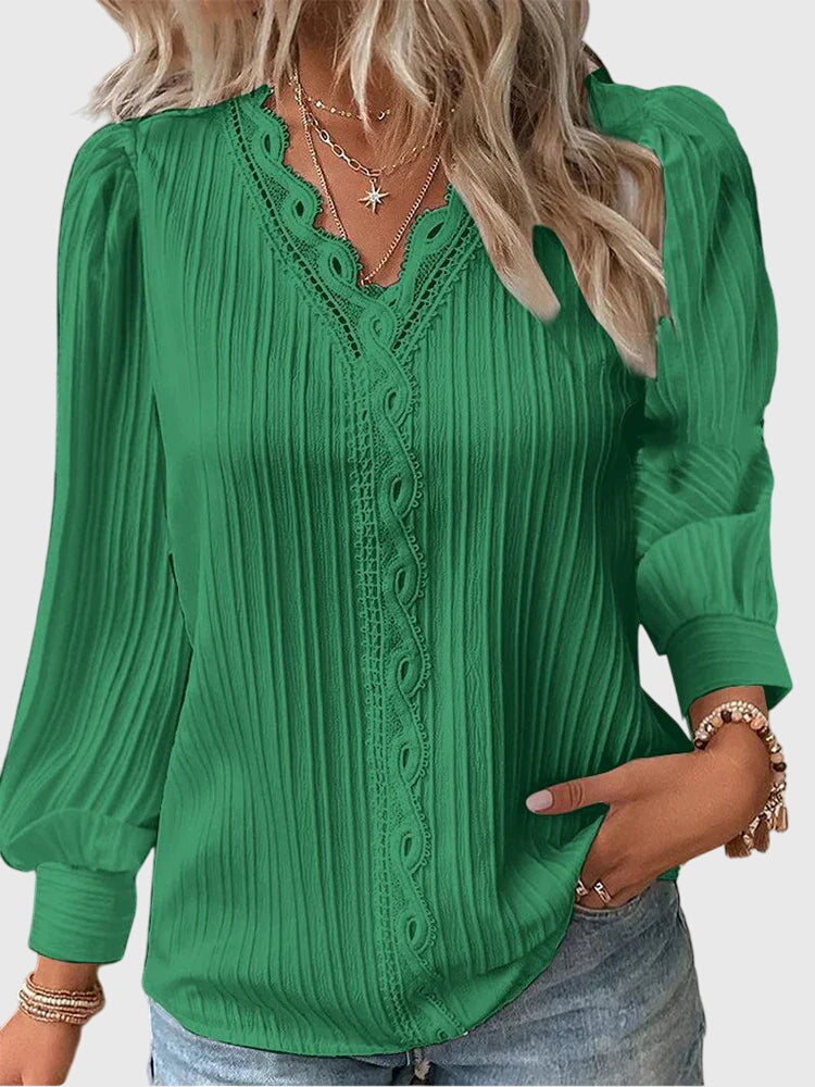 Dame Enkel Bluse uden Lukning