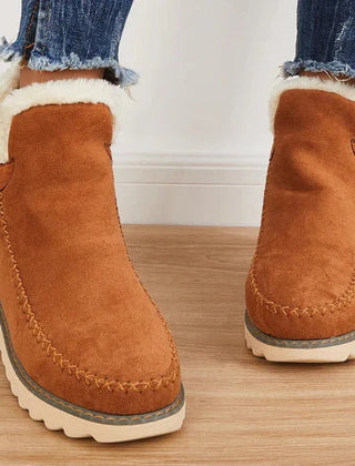 Dame Slip-On Vinterstøvler med Kunstpels