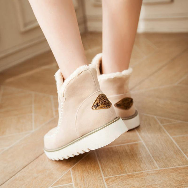 Dame Slip-On Støvletter med Plateau