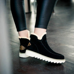 Dame Slip-On Støvletter med Plateau