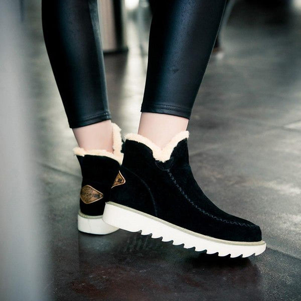 Dame Slip-On Støvletter med Plateau