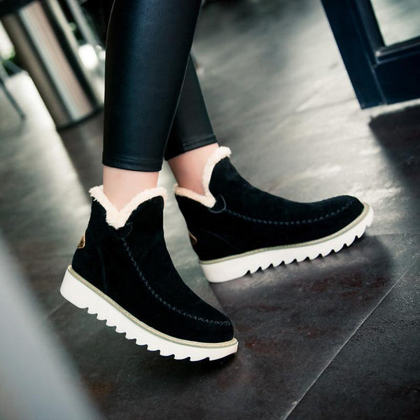 Dame Slip-On Støvletter med Plateau