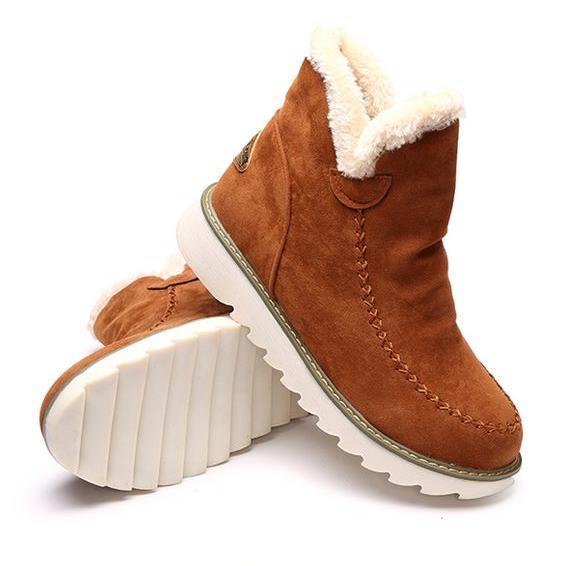 Dame Slip-On Støvletter med Plateau